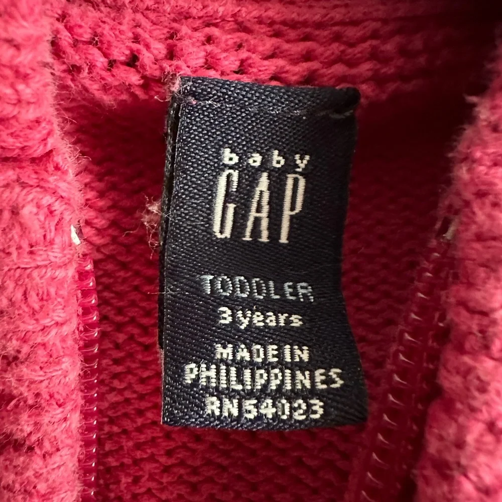 Baby GAP Vintage 2005 Argyle Hoodie‎ Sweater